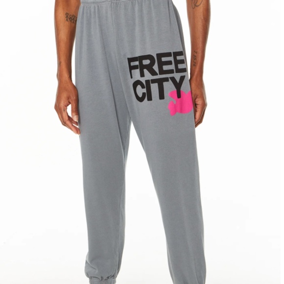 NWT - FREECITY Large Sweatpants Grayart - XL - Picture 1 of 7